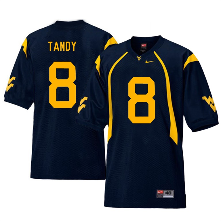 west virginia mountaineers navy keith tandy college football player jersey