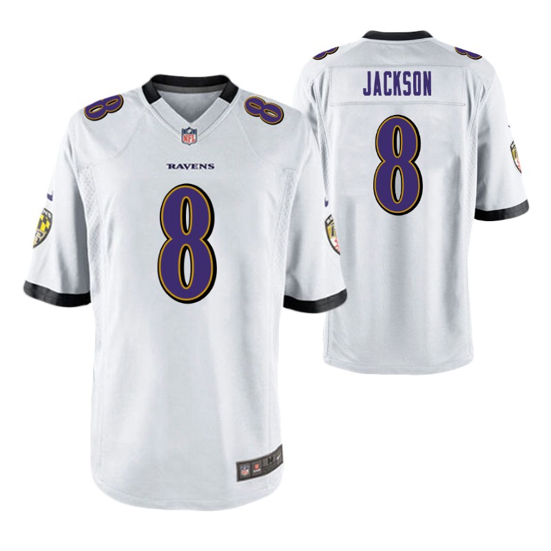 white-8-lamar-jackson-game-jersey