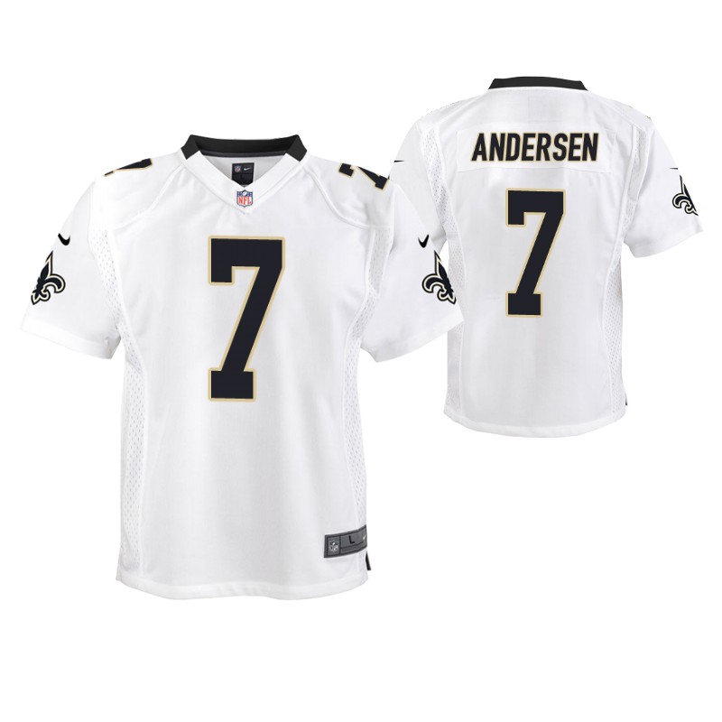 white-youth-morten-andersen-jersey