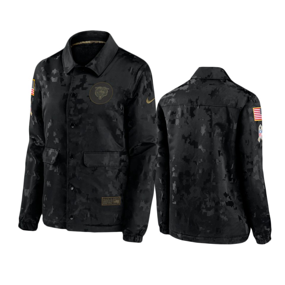 women's bears camo 2020 salute to service full snap jacket