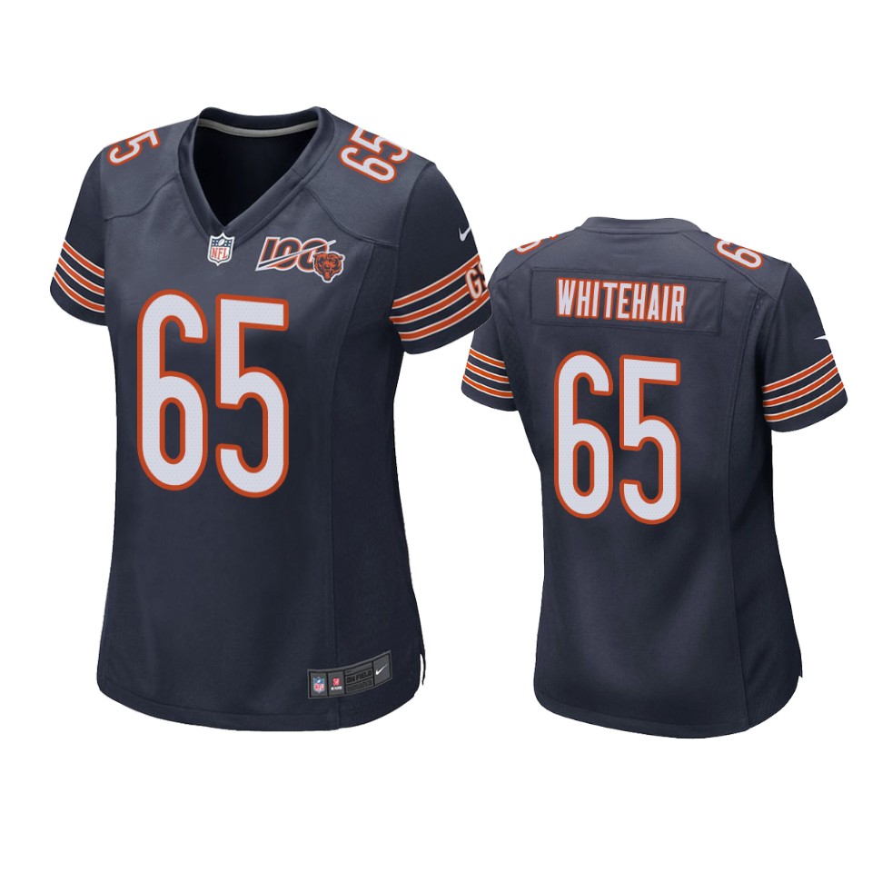 women's bears cody whitehair navy 100th season game jersey