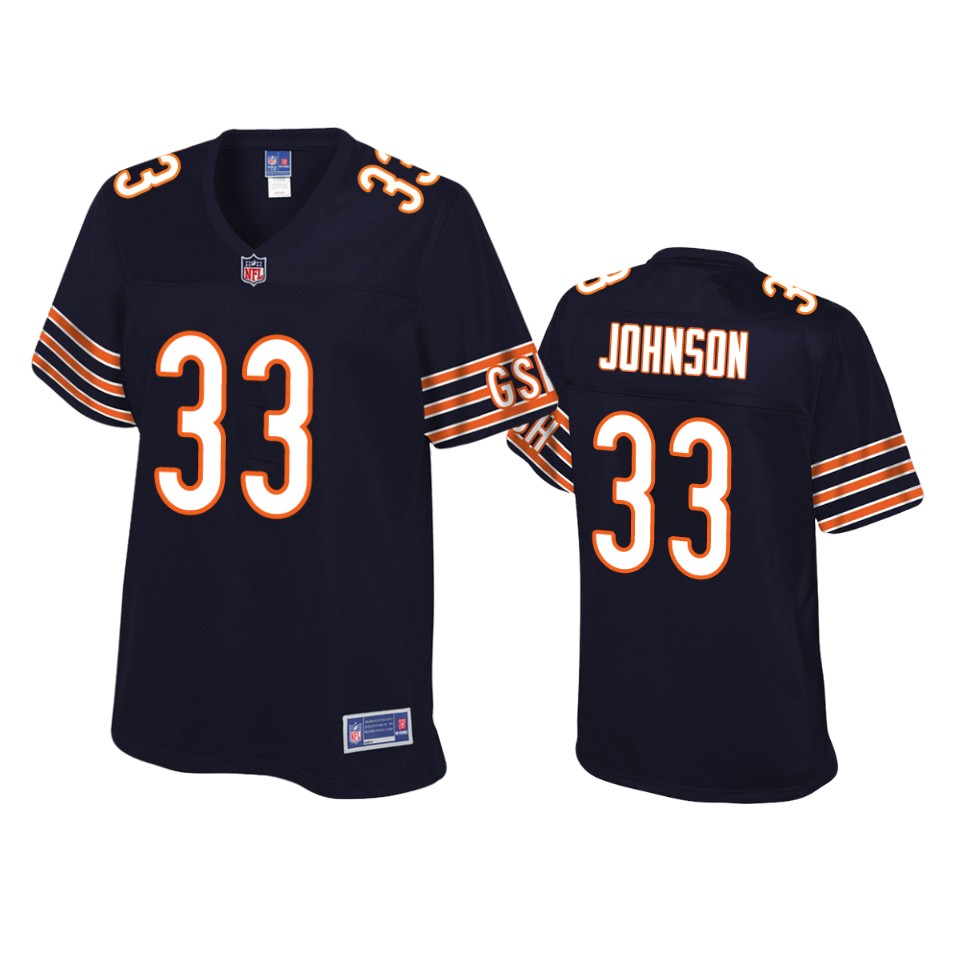 women's bears jaylon johnson navy pro line jersey