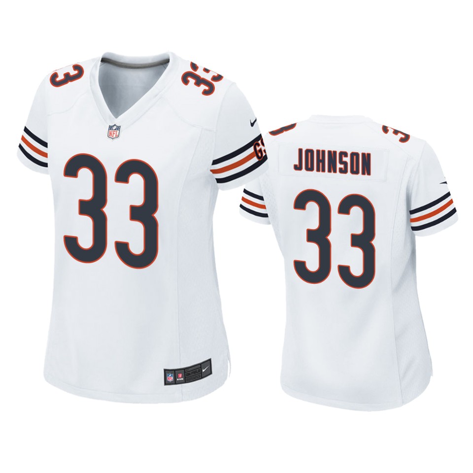 women's bears jaylon johnson white game jersey