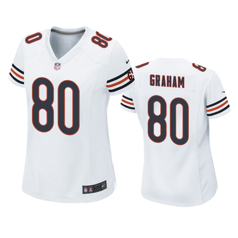 women's bears jimmy graham white game jersey