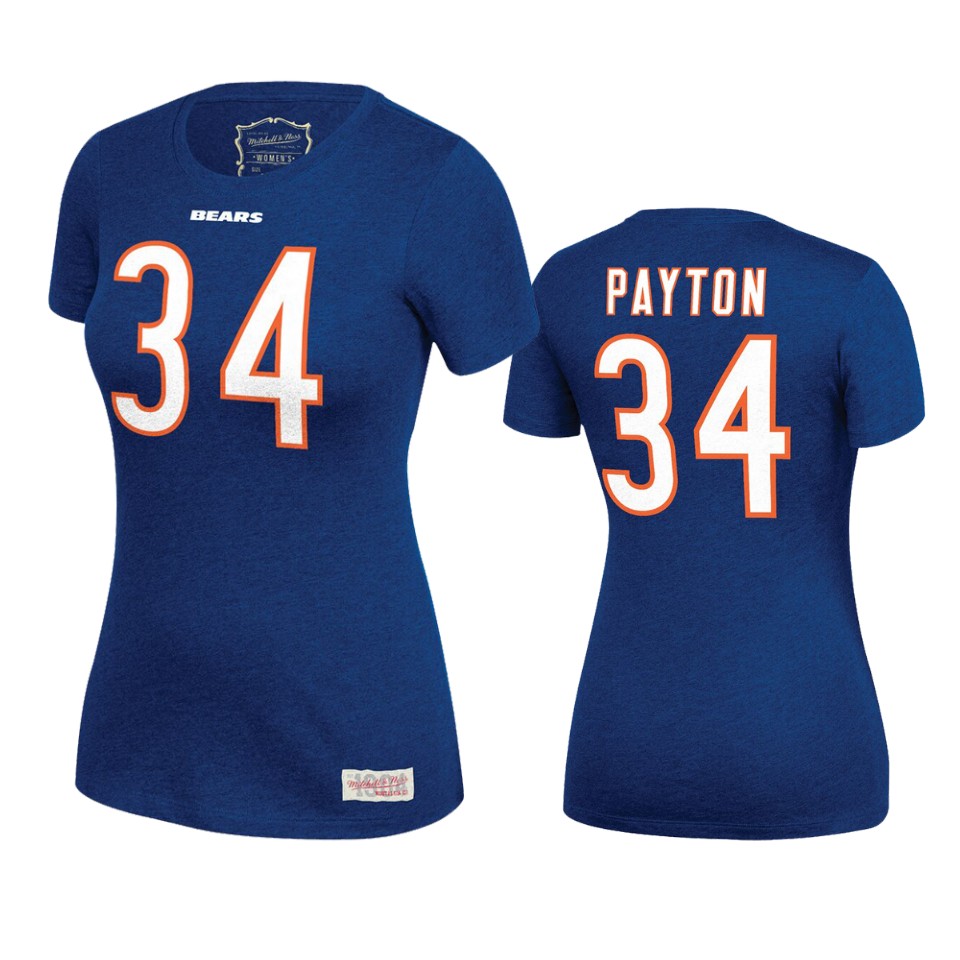 women's bears walter payton navy retired player t shirt