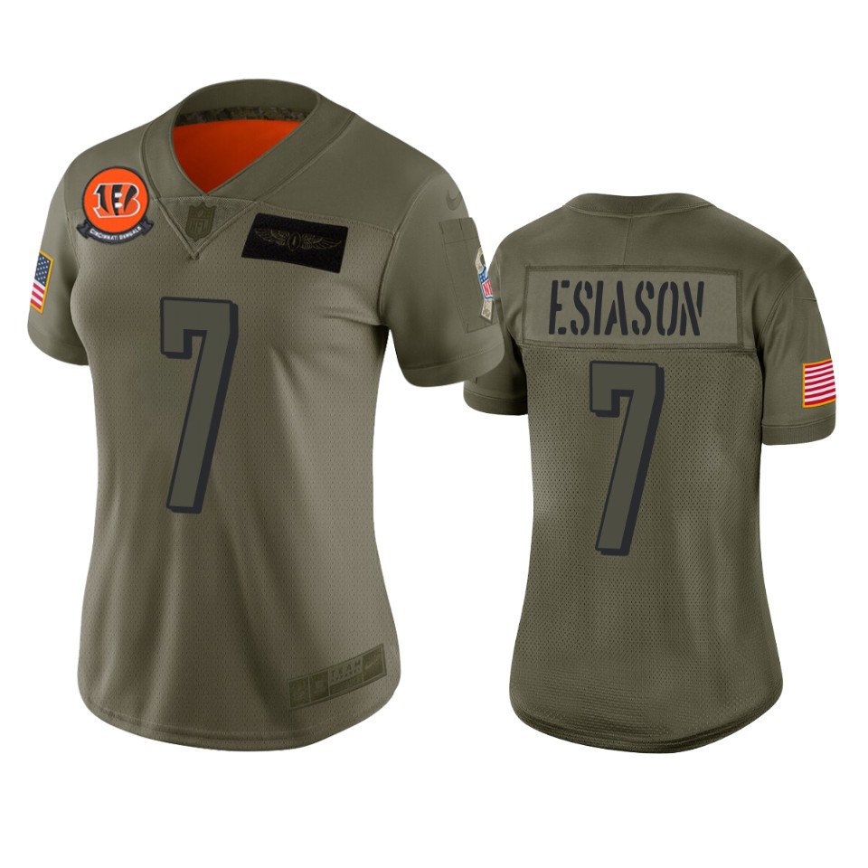 women's bengals boomer esiason camo limited 2019 salute to service jersey