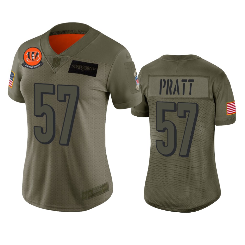 women's bengals germaine pratt camo limited 2019 salute to service jersey