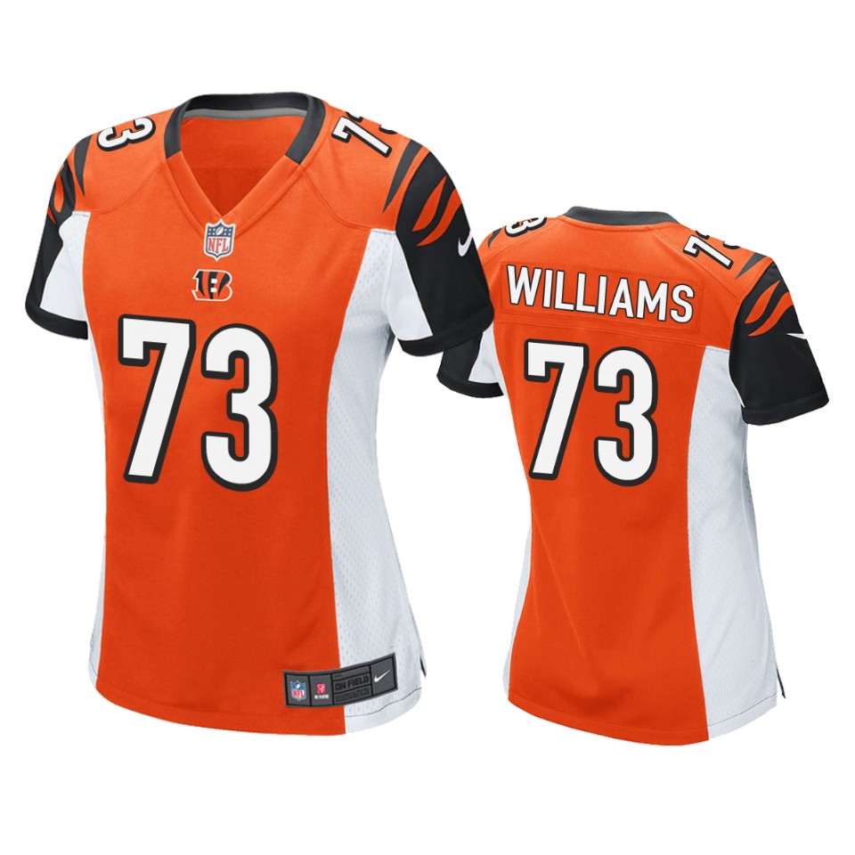 women's bengals jonah williams orange game jersey