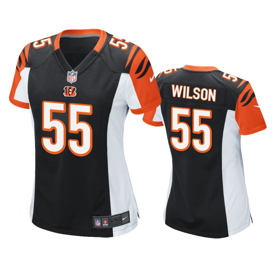 women's bengals logan wilson black game jersey