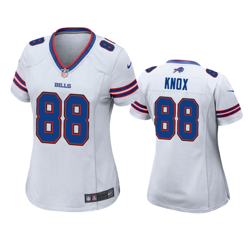 women's bills dawson knox white game jersey