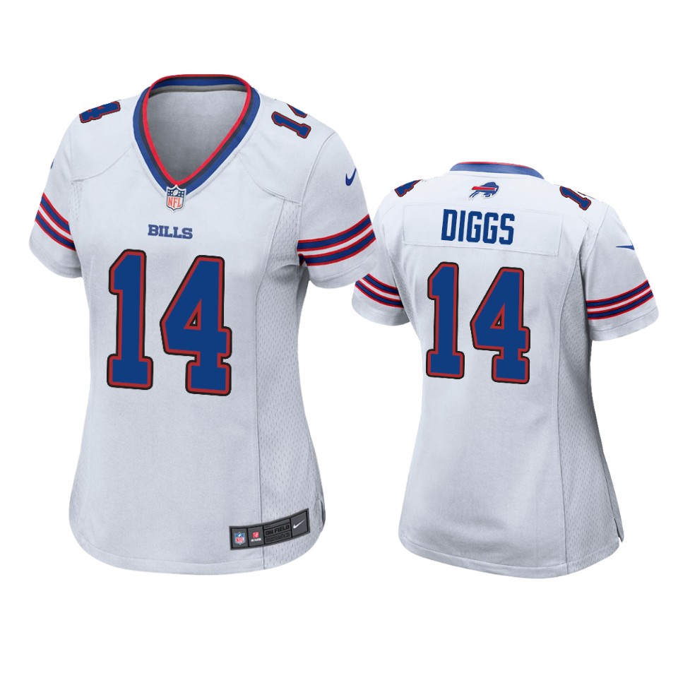 women's bills stefon diggs white game jersey