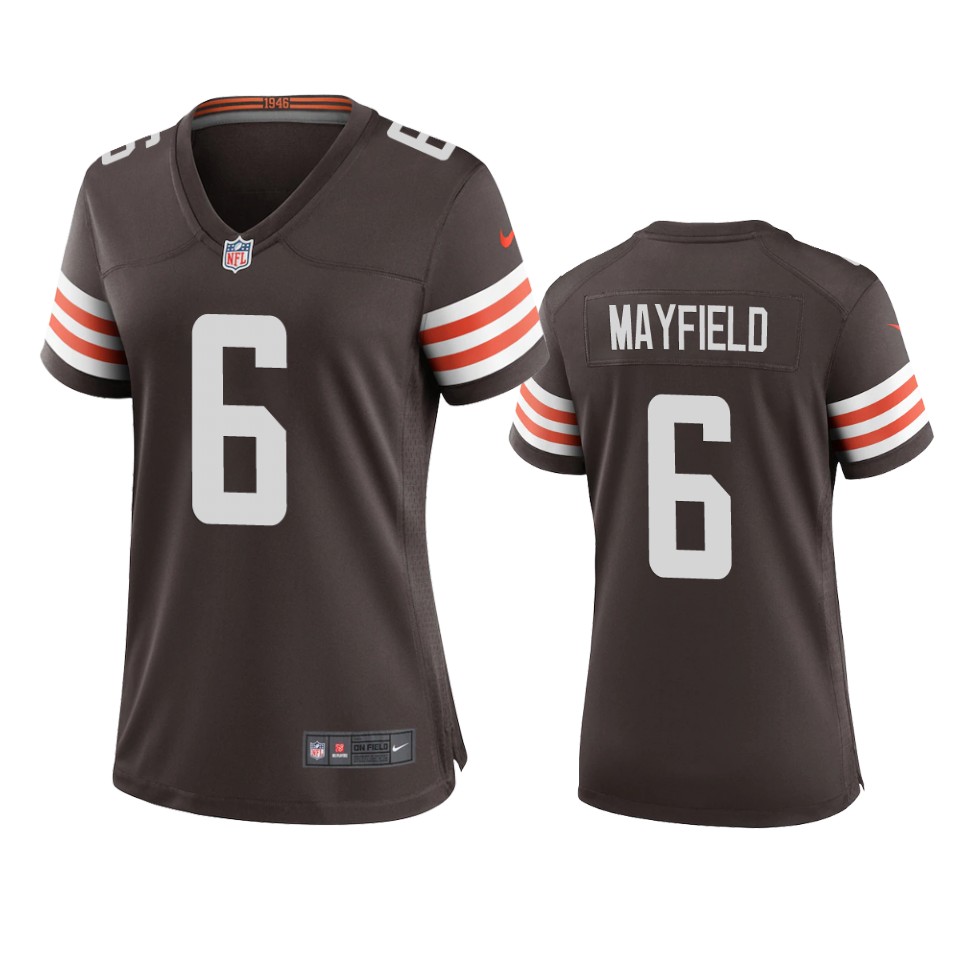 women's browns baker mayfield brown 2020 game jersey