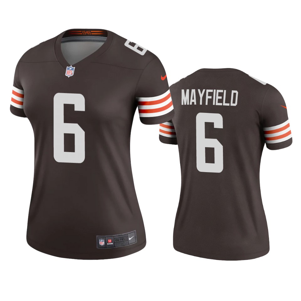 women's browns baker mayfield brown 2020 legend jersey
