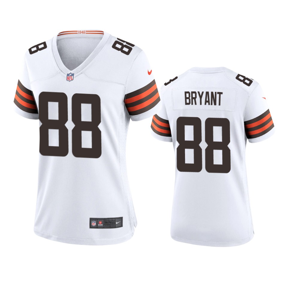women's browns harrison bryant white game jersey
