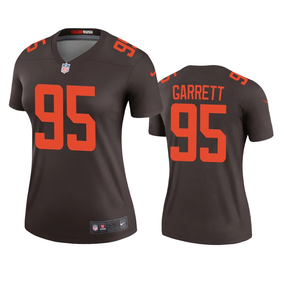 women's browns myles garrett brown 2020 alternate legend jersey
