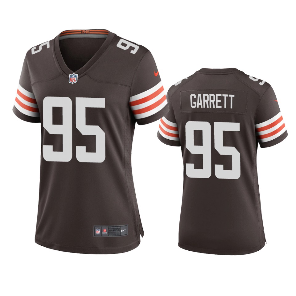 women's browns myles garrett brown 2020 game jersey