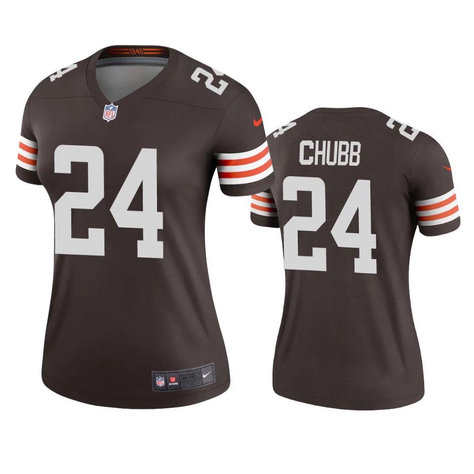 women's browns nick chubb brown 2020 legend jersey