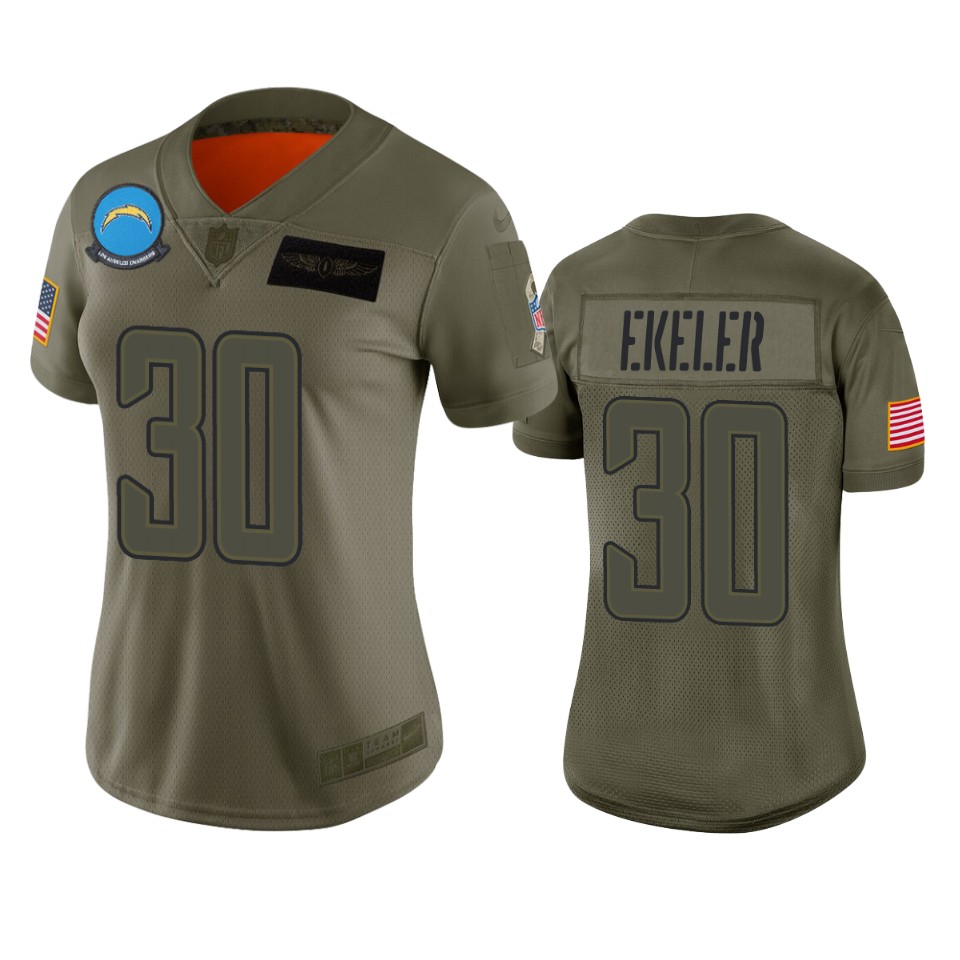 women's chargers austin ekeler camo limited 2019 salute to service jersey