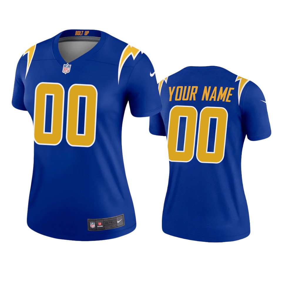 women's chargers custom royal 2020 legend jersey 0a