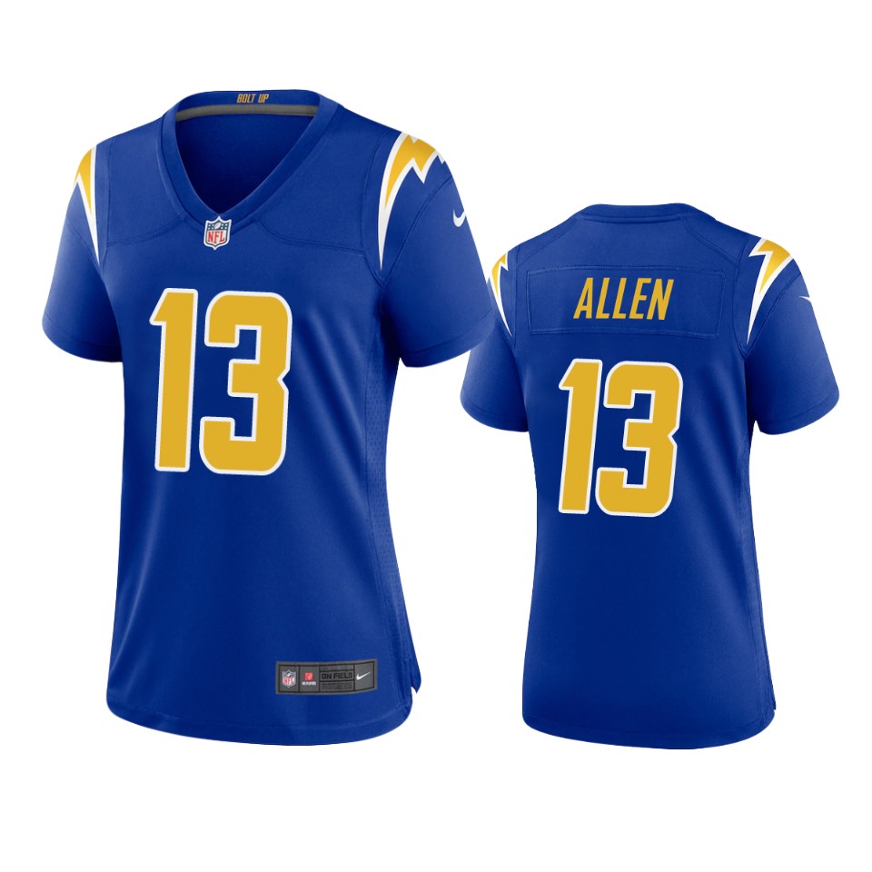women's chargers keenan allen royal 2020 2nd alternate game jersey