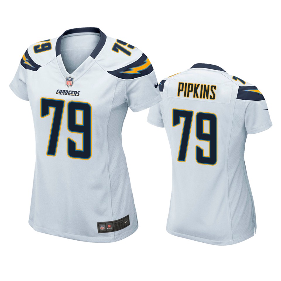 women's chargers trey pipkins white game jersey