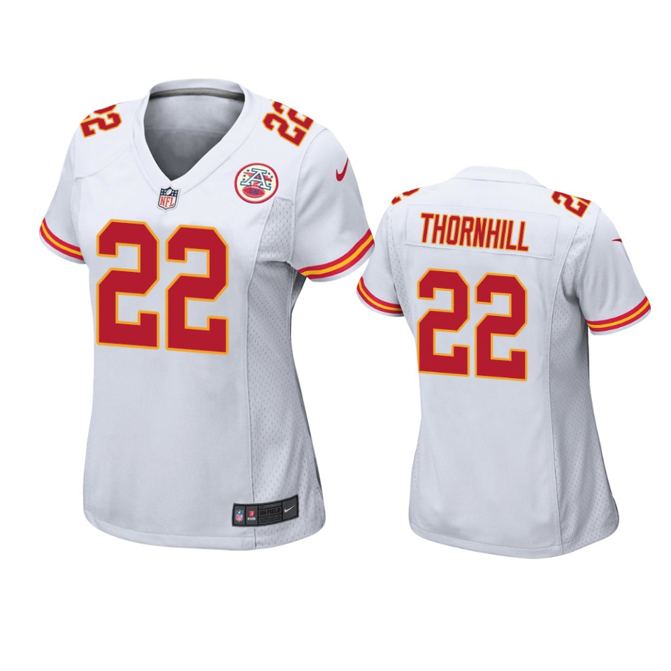 women's chiefs juan thornhill white game jersey