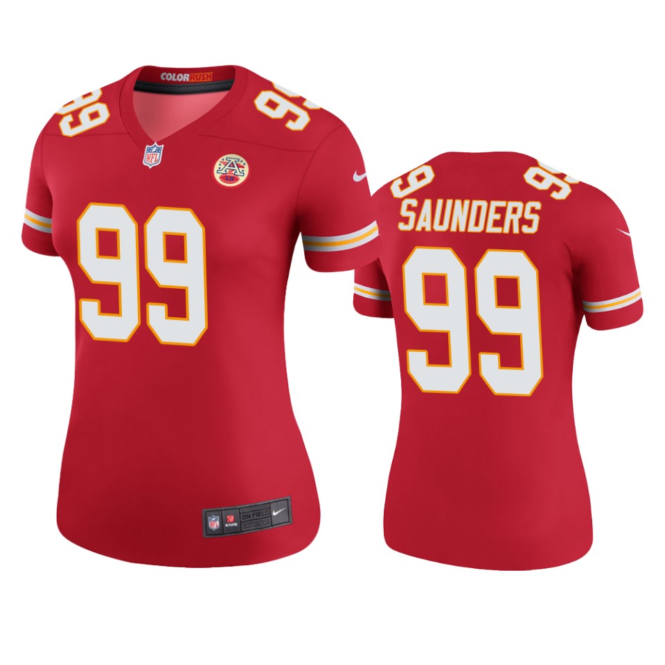 women's chiefs khalen saunders red color rush legend jersey