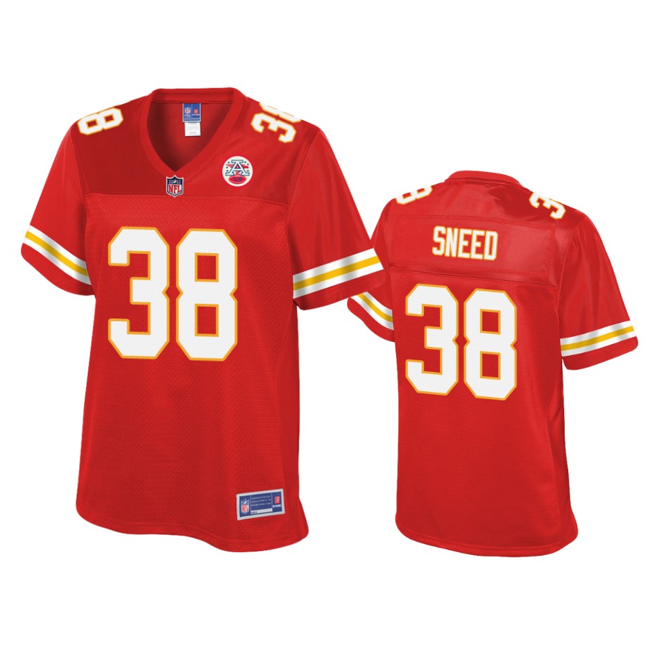 women's chiefs l'jarius sneed red pro line jersey