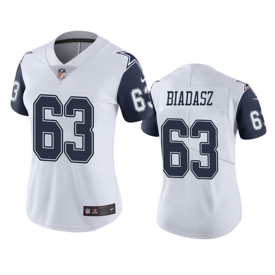 women's color rush limited tyler biadasz cowboys white jersey