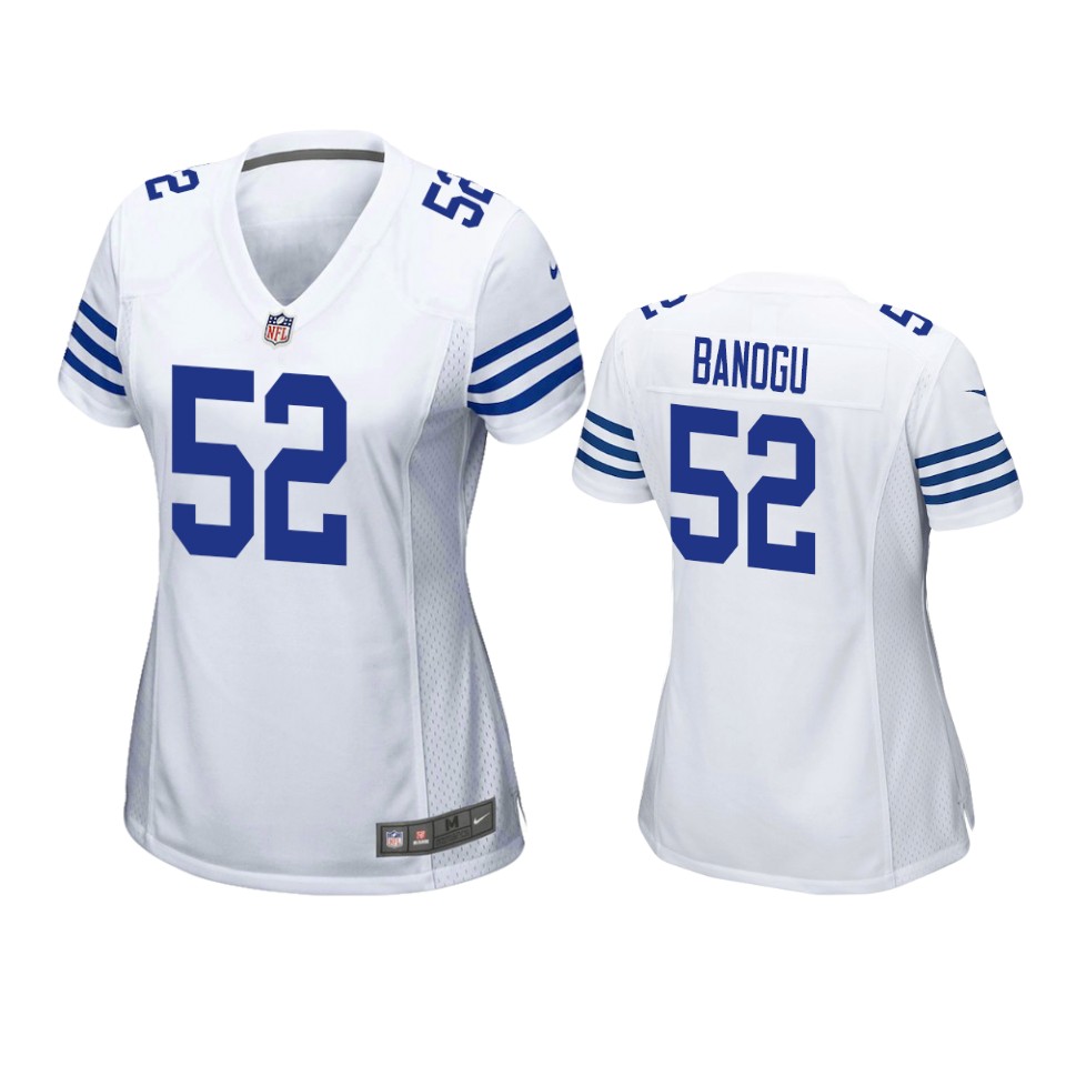 women's colts ben banogu white game jersey