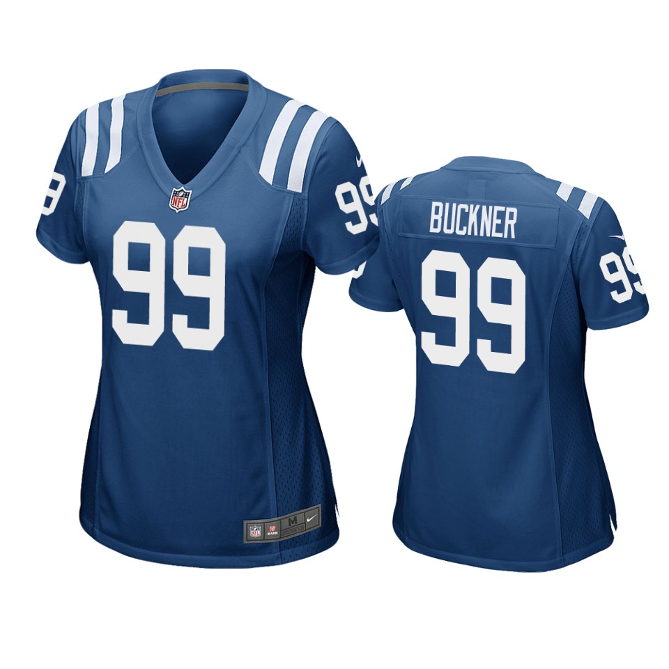 women's colts deforest buckner royal game jersey