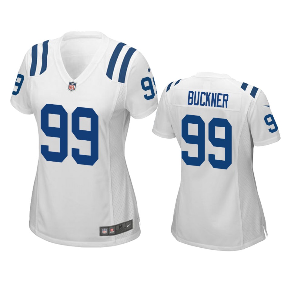 women's colts deforest buckner white game jersey