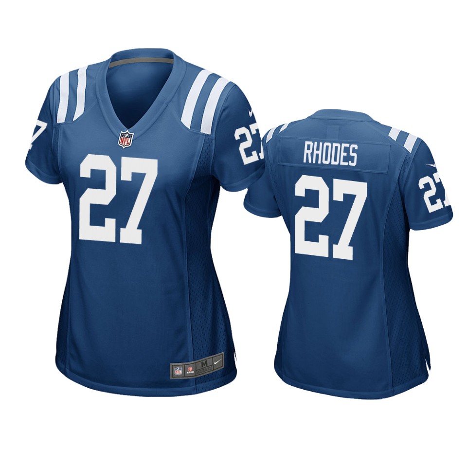 women's colts xavier rhodes royal game jersey