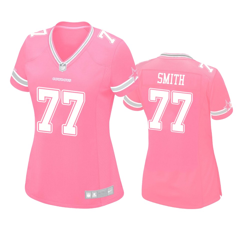 women's cowboys tyron smith pink game jersey