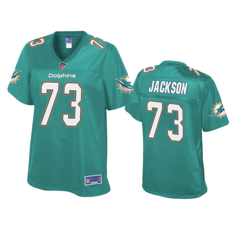 women's dolphins austin jackson aqua pro line jersey