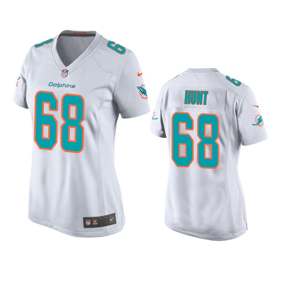 women's dolphins robert hunt white game jersey