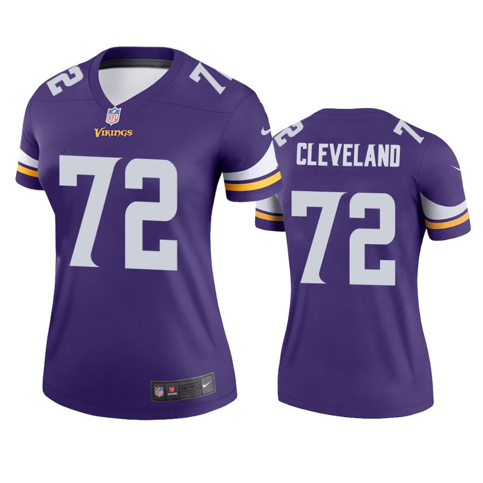 women's ezra cleveland vikings purple legend jersey