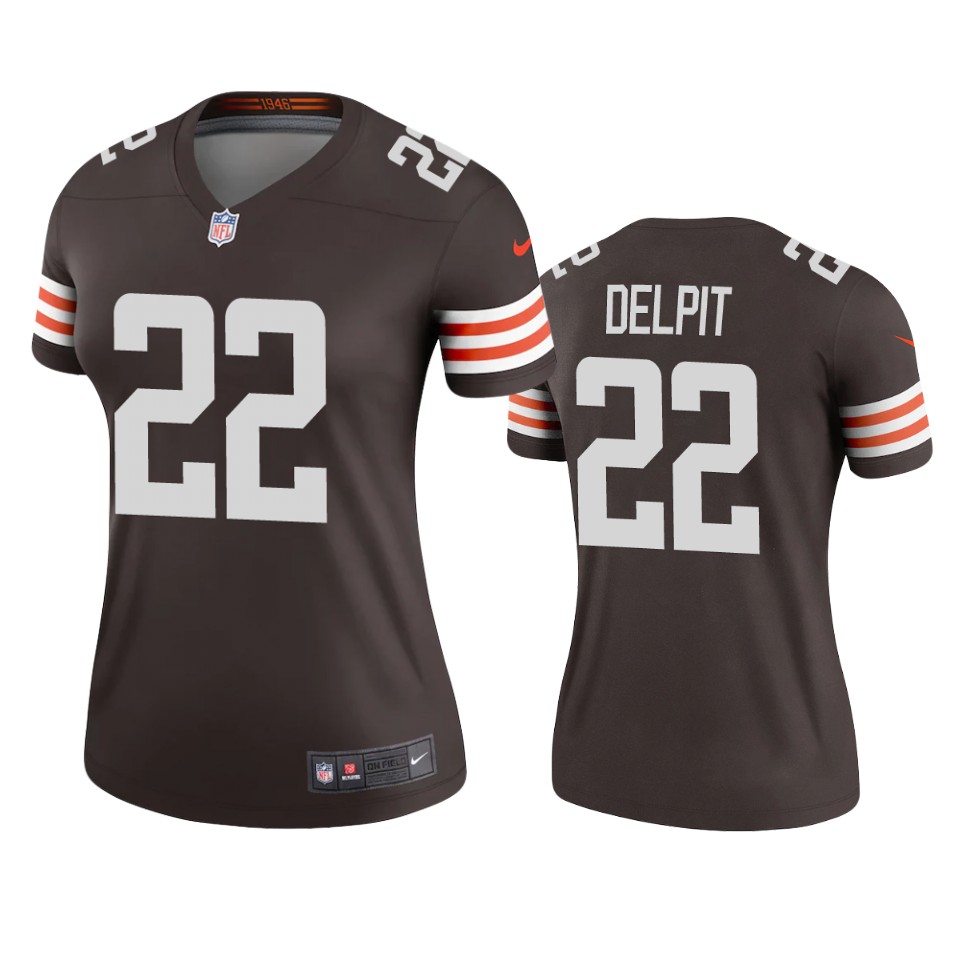 women's grant delpit browns brown legend jersey
