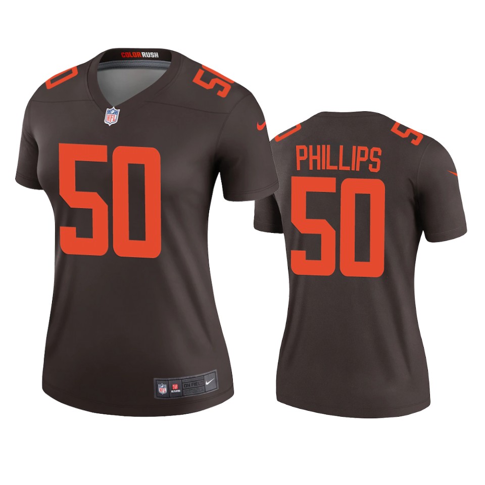 women's jacob phillips browns brown alternate legend jersey