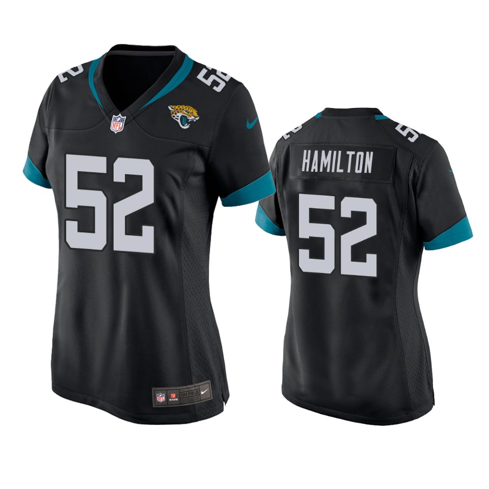 women's jaguars davon hamilton black game jersey