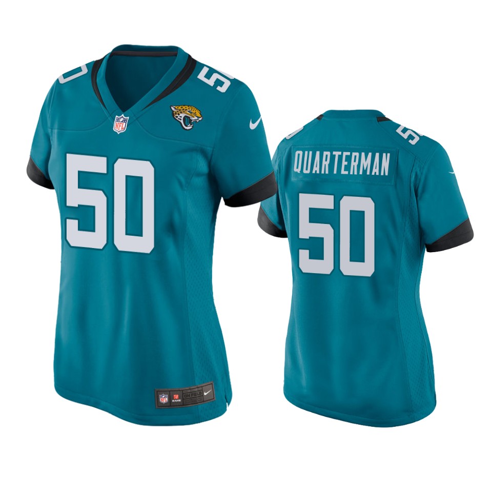 women's jaguars shaquille quarterman teal game jersey