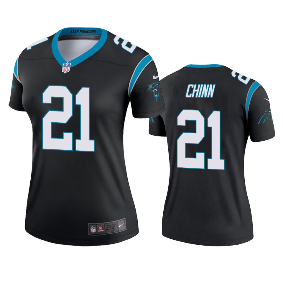 women's jeremy chinn panthers black legend jersey