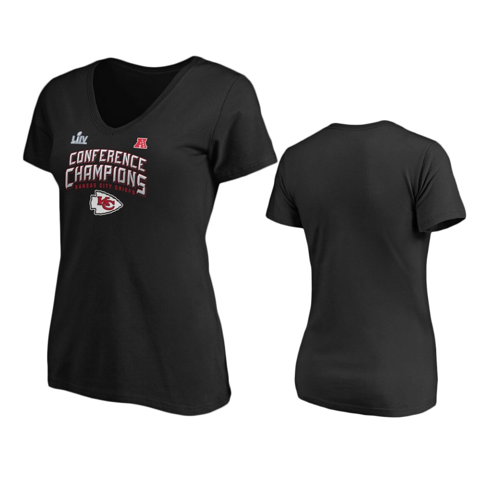 women's kansas city chiefs black 2019 afc champions end around t shirt