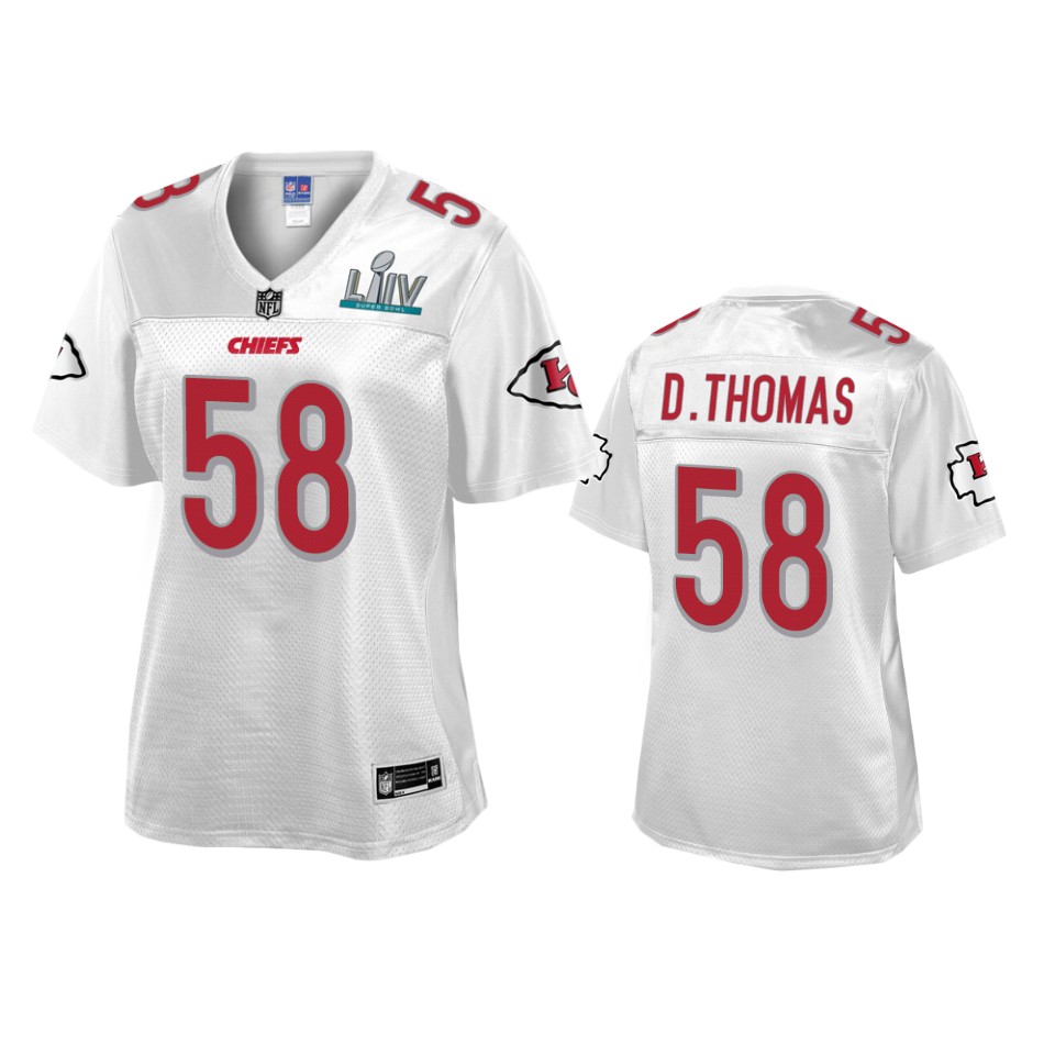 women's kansas city chiefs derrick thomas white super bowl liv champions jersey