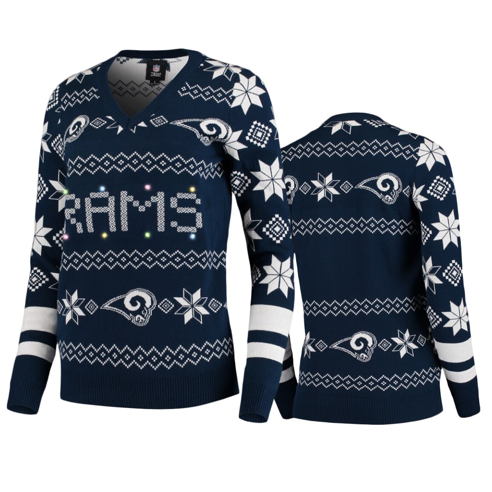 women's navy navy 2019 ugly christmas light up sweater