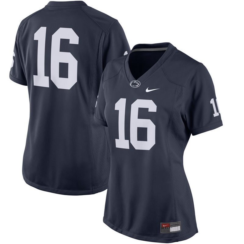 women's nittany lions navy 16 game football  jersey