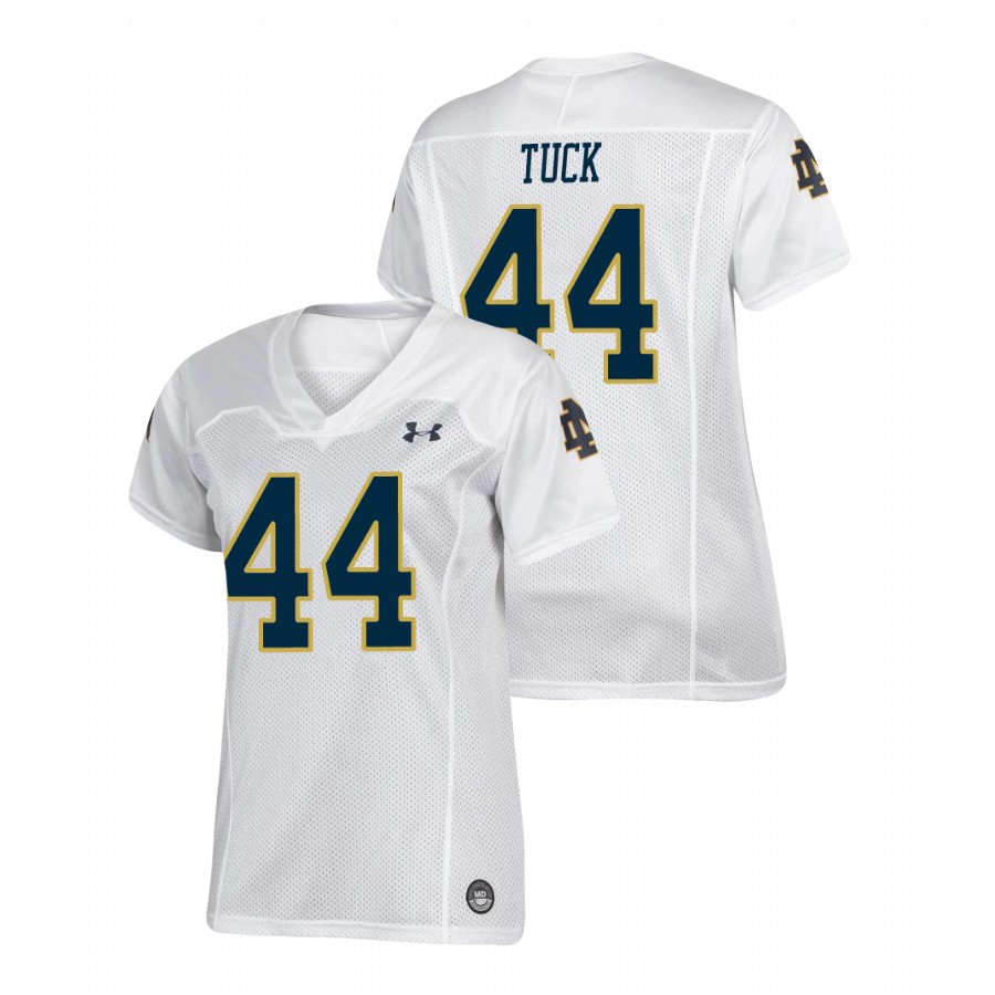 women's notre dame fighting irish justin tuck white replica football jersey