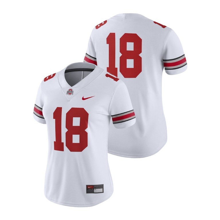women's ohio state buckeyes 18 white college football 2018 game jersey