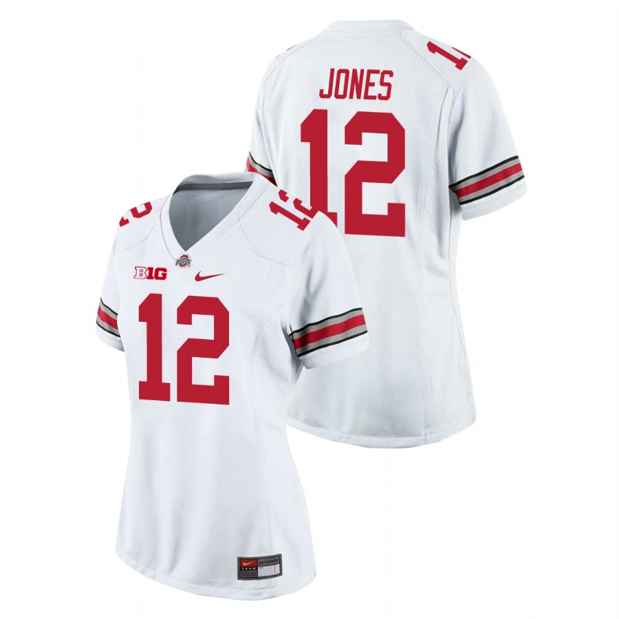 women's ohio state buckeyes cardale jones white game college football jersey
