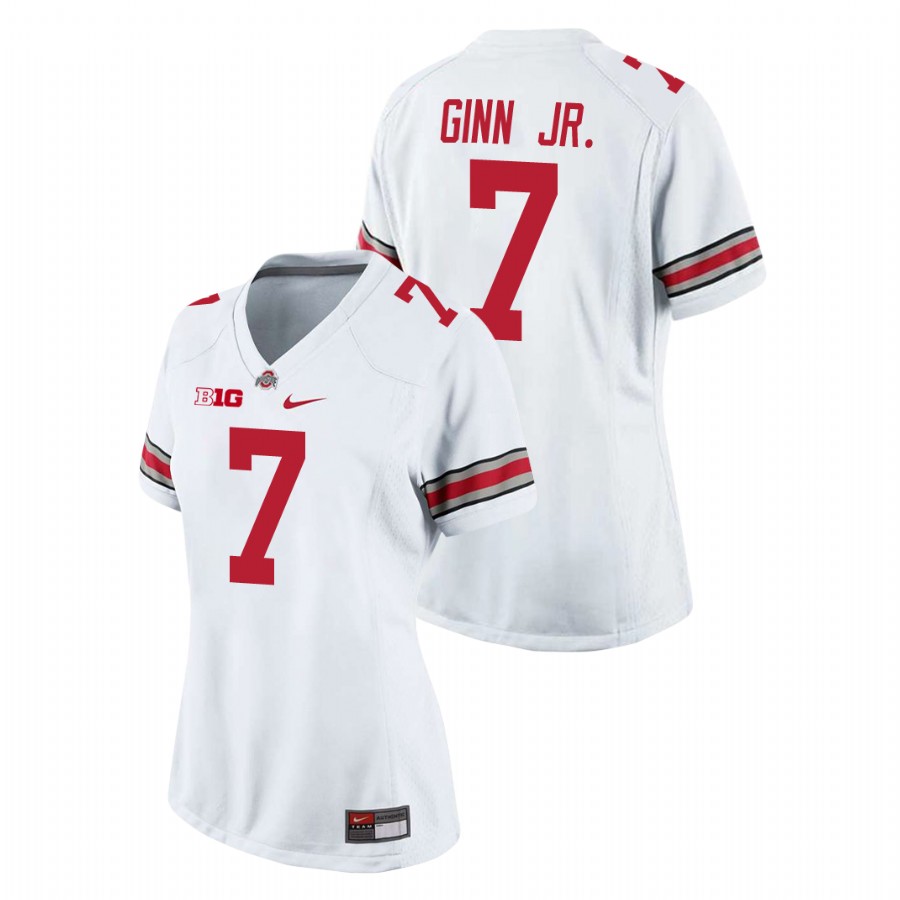 women's ohio state buckeyes ted ginn jr. white game college football jersey